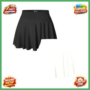 2 Piece Flowy Stretchy Flared Mini Skirts Versatile Casual Y2K Chic